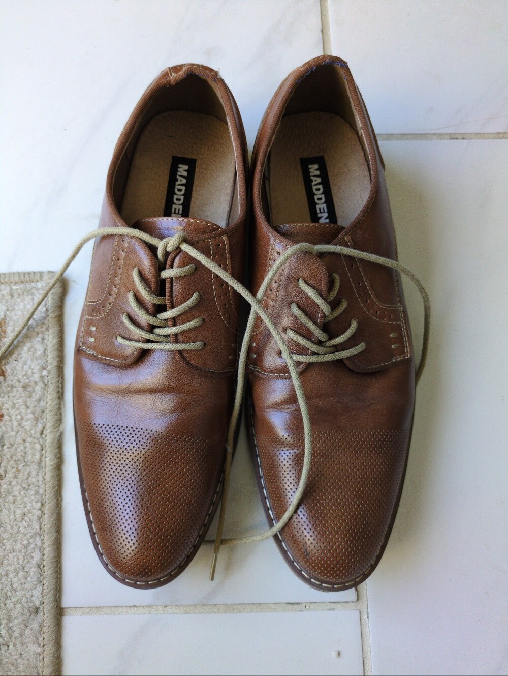 Madden Alistn Men's Oxford Shoes Size 10 Brown